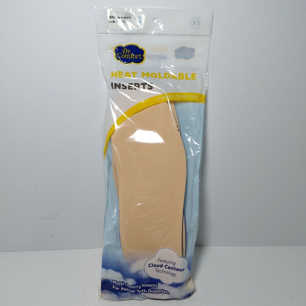 Dr Comfort Heat Moldable Shoe Inserts (Mens 11 ) Diabetes & Arthritis